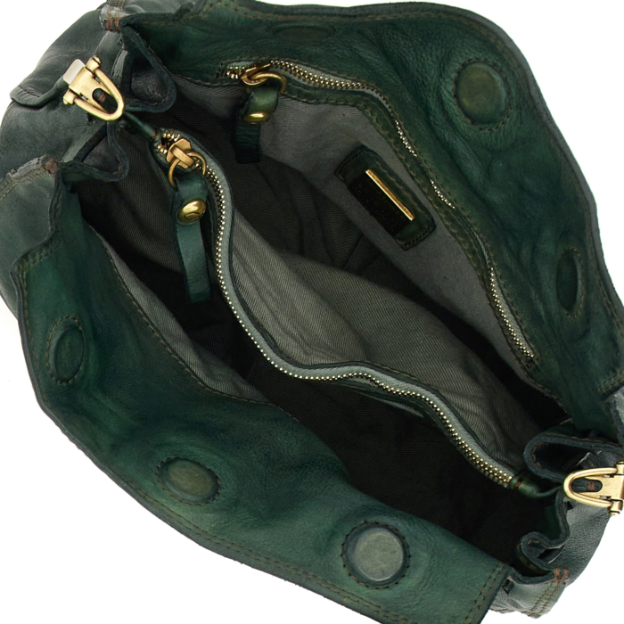 Shoulder Bag Livorno Green | Campomaggi