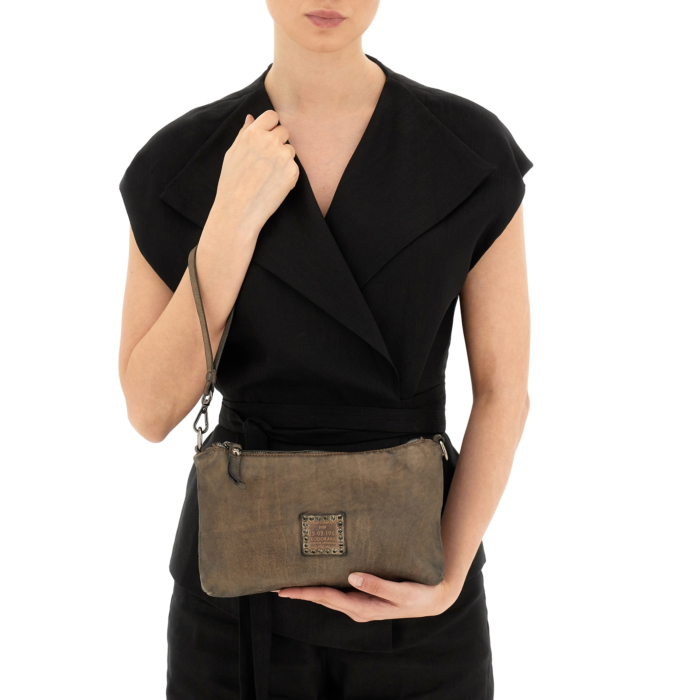 Clutch Bag Montepulciano Grey | Campomaggi