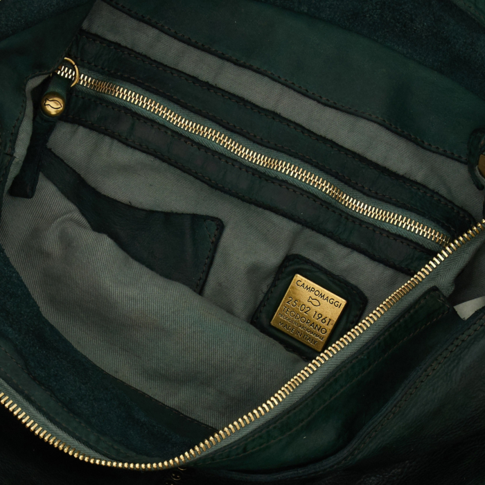 Shoulder Bag Kura Green | Campomaggi