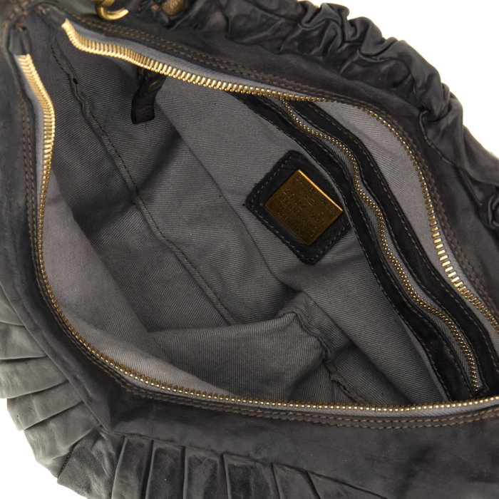 Shoulder Bag Luna Grey | Campomaggi