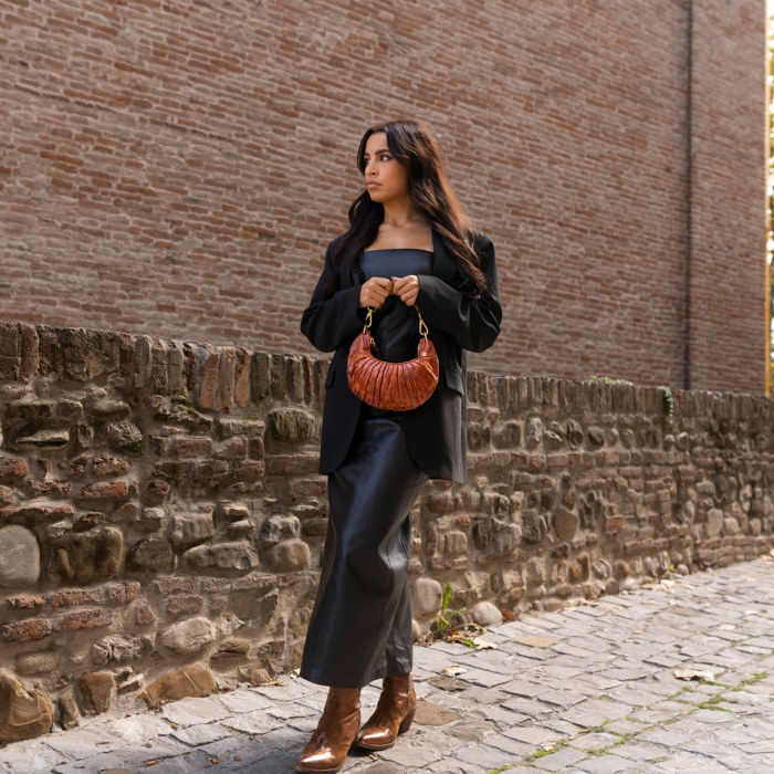 Shoulder Bag Luna Cognac | Campomaggi